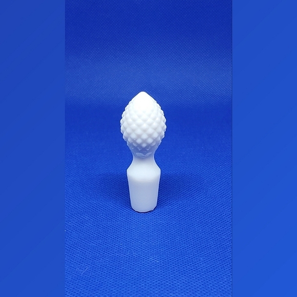 Westmoreland English Hobnail Milk Glass Oil Cruet with Stopper 50-80s - Picture 4 of 9